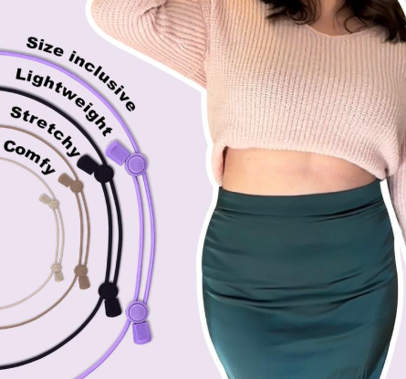 CZTICLE® Lightweight Adjustable Band for Crop Tops, Tucking, Cropping Oversized Tops, Layering, Shortening Dresses & No-Sew Fashion Hacks