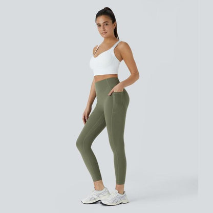 SFRCORD® SoCinched High Waisted Butt Lifting Tummy Control Side Pocket Shaping Training UltraSculpt Leggings
