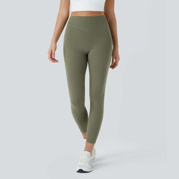 SFRCORD® SoCinched High Waisted Butt Lifting Tummy Control Side Pocket Shaping Training UltraSculpt Leggings