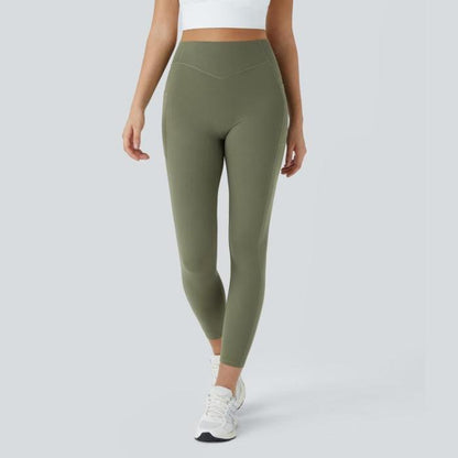 SFRCORD® SoCinched High Waisted Butt Lifting Tummy Control Side Pocket Shaping Training UltraSculpt Leggings