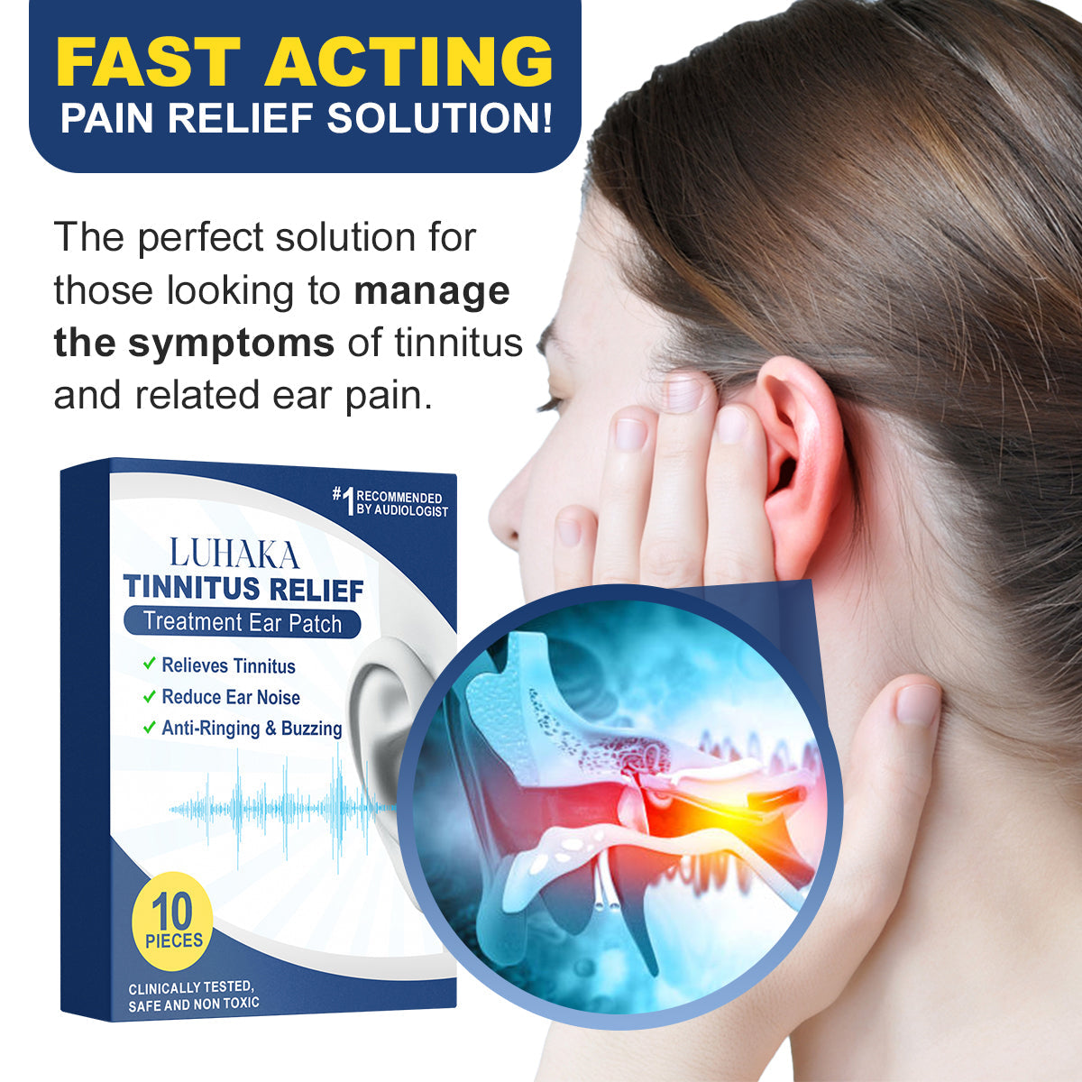 🔥Year-end Promotion 🔥 Luhaka™ Tinnitus Relief Treatment Ear Patch